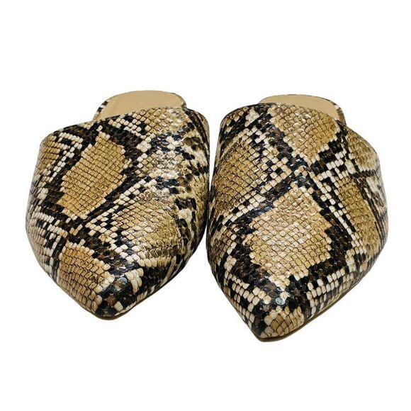 10/$25🦋 Wild Diva Snakeskin Celica Slip On Pointed Toe Slides - Size 7.5 - Picture 6 of 13